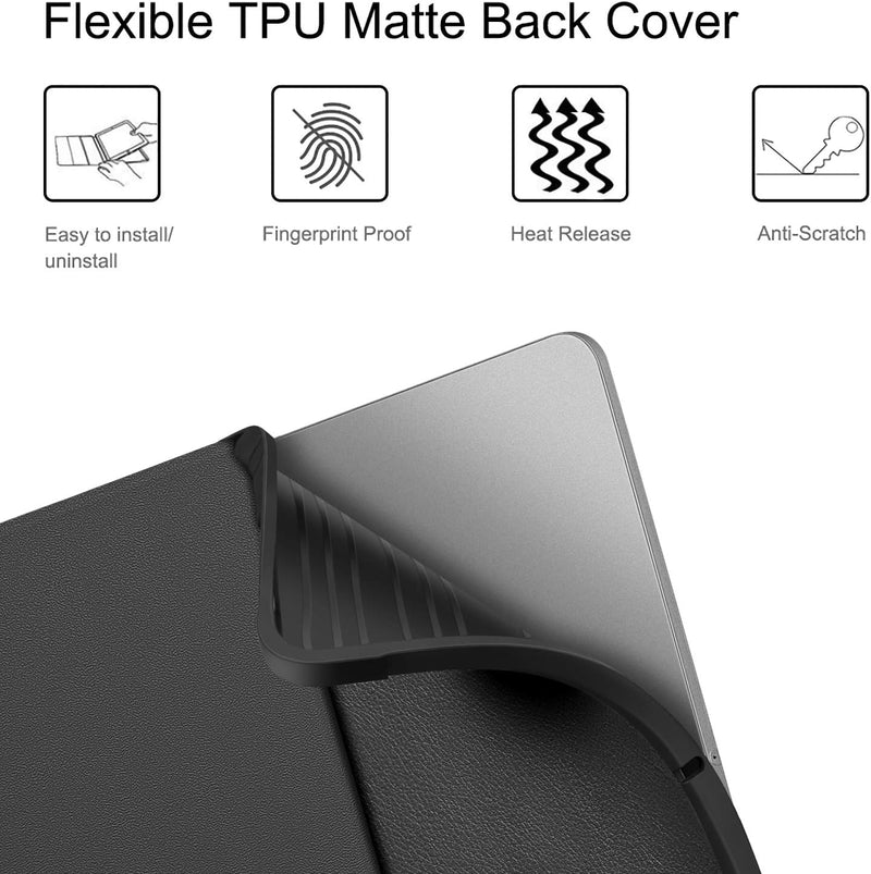 Fintie Tastatur Hülle für iPad Pro 11 Zoll 2020 & 2018, Soft TPU Rückseite Gehäuse Schutzhülle mit P