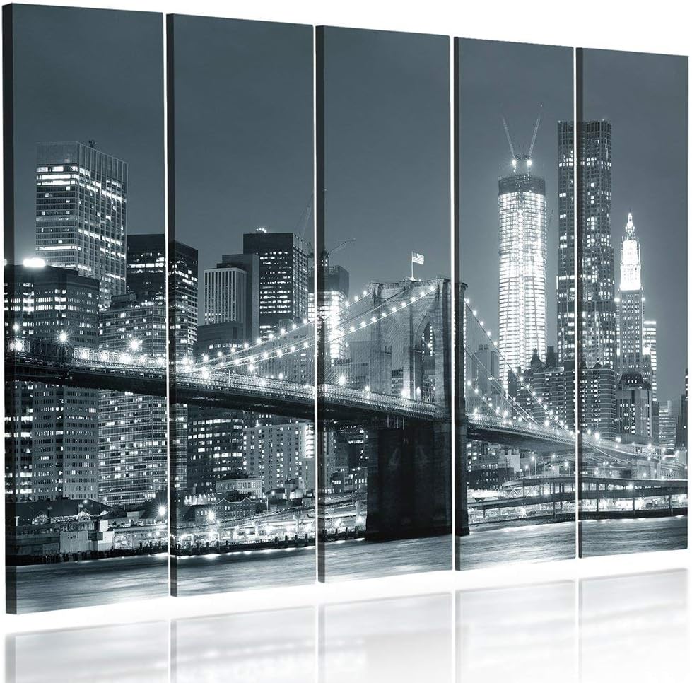 Feeby. Leinwandbild - 5 Teile - Bilder, Wand Bild, Wandbilder, Kunstdruck XXL, 5-Teilig, Typ C, 200x