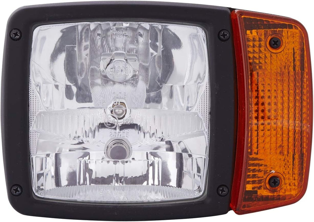 HELLA - Hauptscheinwerfer - 12V - Anbau - Lichtscheibenfarbe: gelb - Stecker: AMP - links - 1SA 996