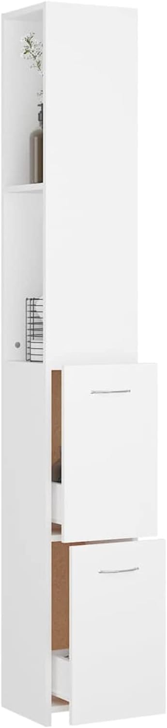 Tidyard Badezimmerschrank Waschküche Regal Badezimmer Schrank Badschrank Badmöbel Hochschrank Holzwe