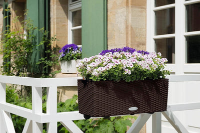 LECHUZA BALCONERA Cottage 50 mokka 15605 Garten 50x19x19 cm Mokka, Garten 50x19x19 cm Mokka