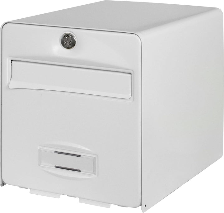 BURG-WÄCHTER Briefkasten La Poste, 2 Türen, 509 BL Balthazar, Weiss, aus verzinktem Stahl, mit Tür z