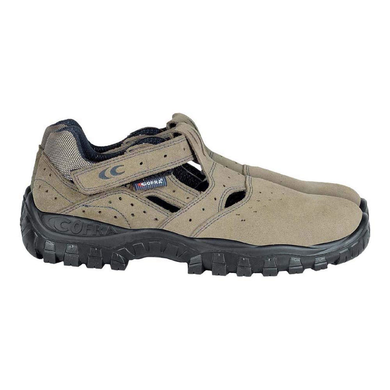 Cofra TA080-000.W43 MIZAR S1 P SRC Sicherheitssandalen, Beige/Blau, Grösse 43 43 EU, 43 EU