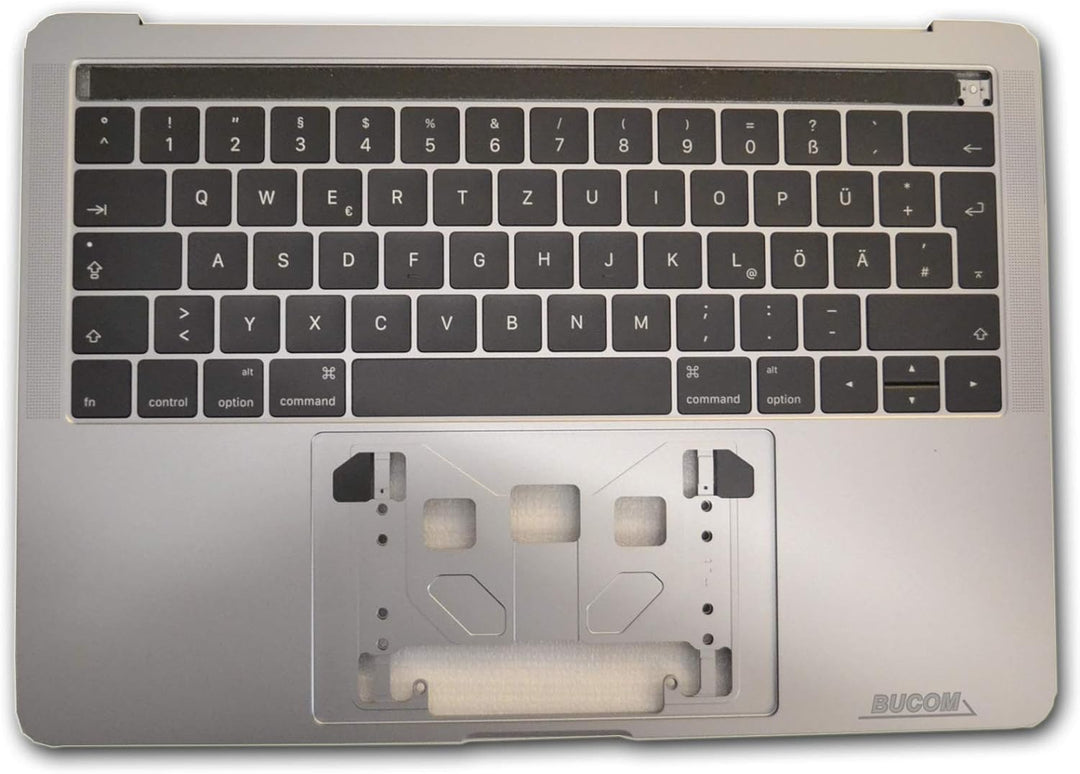 Tastatur Topcase für MacBook Pro 13" A1706 DE mit Beleuchtet 2016 Palmrest grau