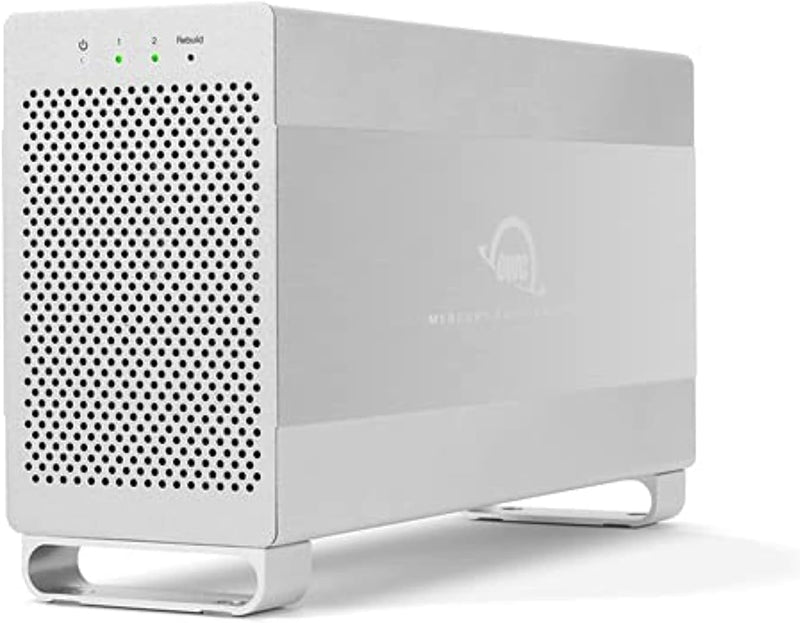 OWC Mercury Elite Pro Dual (0 TB) Dual-Bay RAID USB 3.2 (5Gb/s) + eSATA Externes Speichergehäuse für