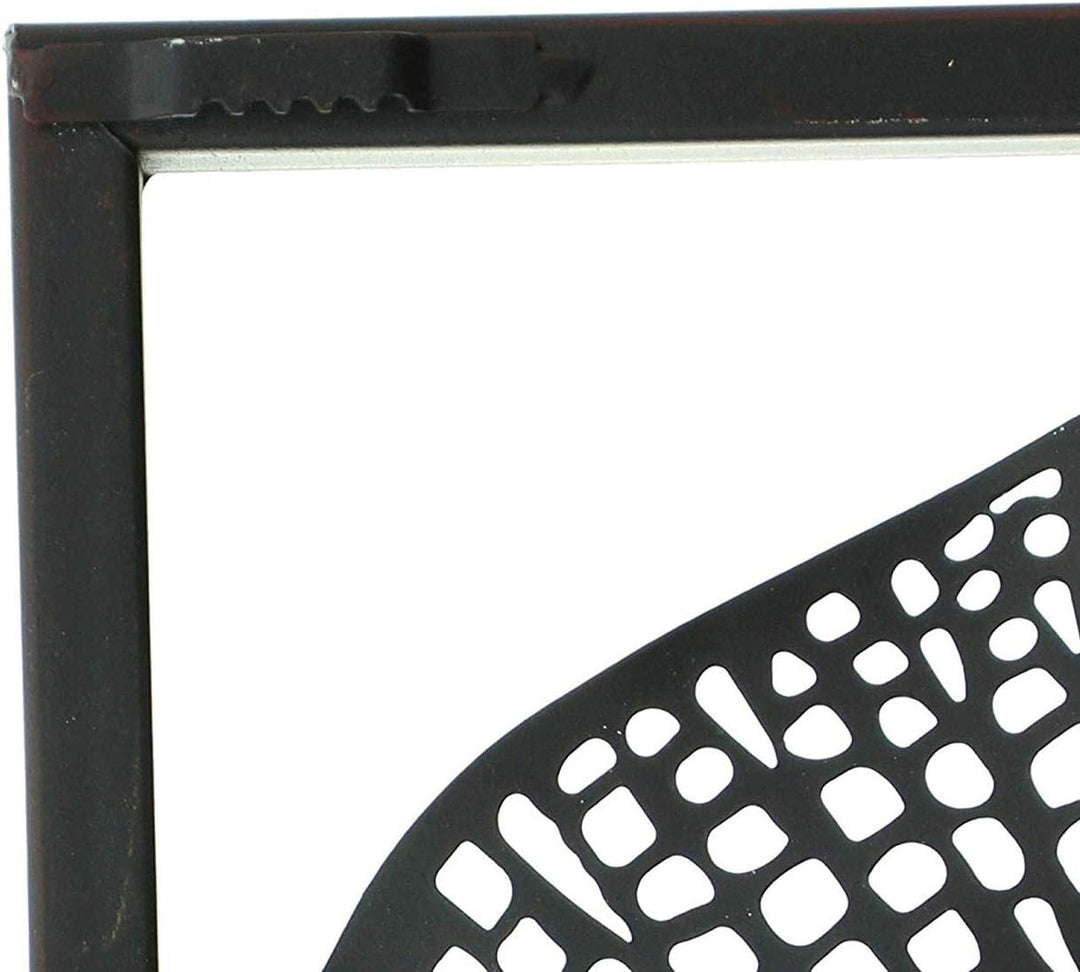 3D Wandbild "Lotus" aus Metall, 100x50 cm, Wandschmuck, Wanddeko, Wandverzierung, Deko-Objekt