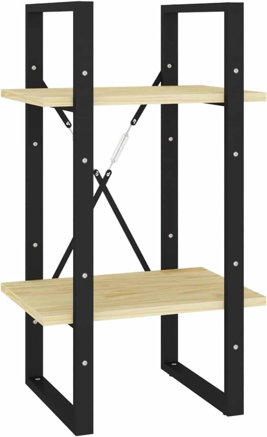 Gecheer Kiefernholz Bücherregal 5 Fächer Standregal Aktenregal Regal Aufbewahrung Büroregal Wandrega