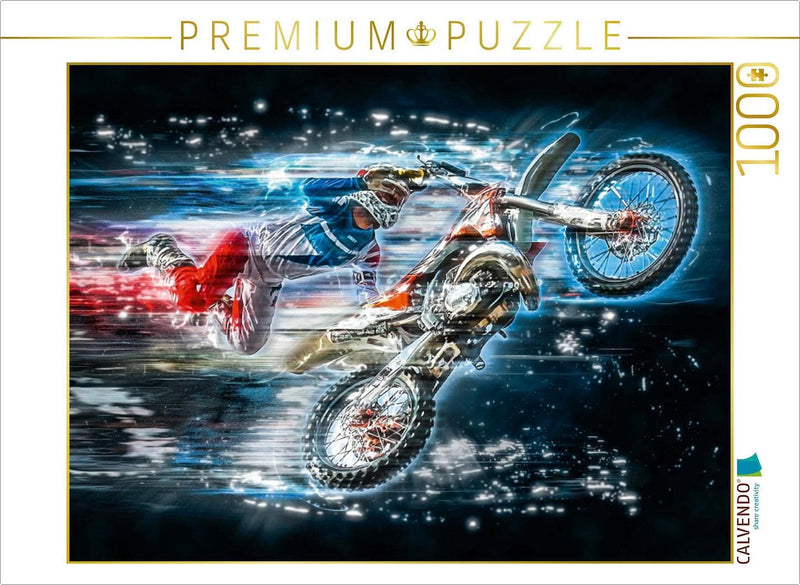 CALVENDO Puzzle Motocross 1000 Teile Lege-Grösse 64 x 48 cm Foto-Puzzle Bild von Peter Roder, 1000 T