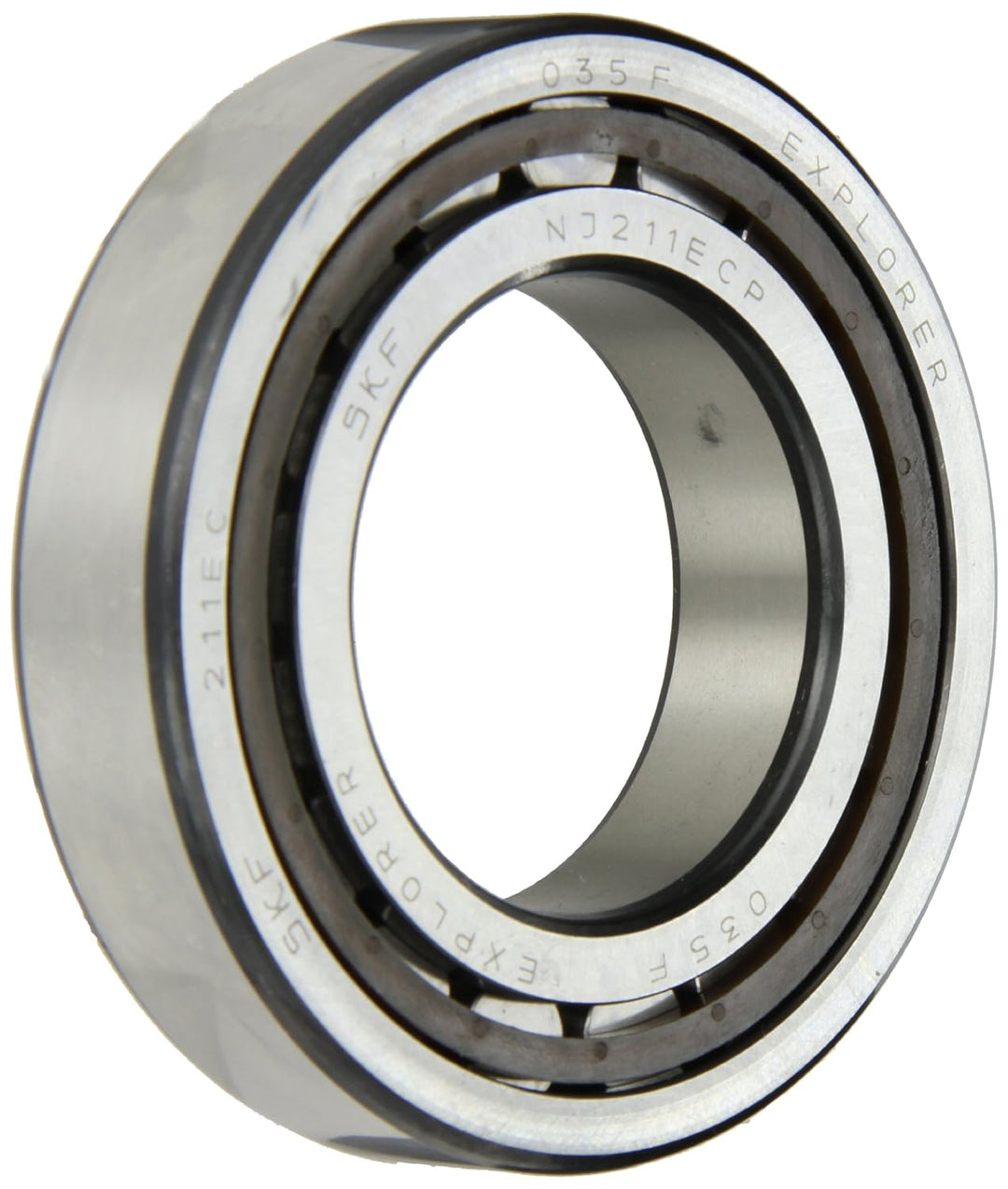 SKF NJ 211 ECP Rundrollenlager, zylinderförmig, 55 ID, Stahl