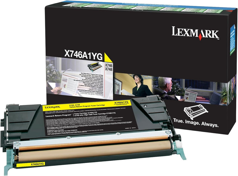 Lexmark X746A1YG Toner Cartridge für X748, gelb, gelb