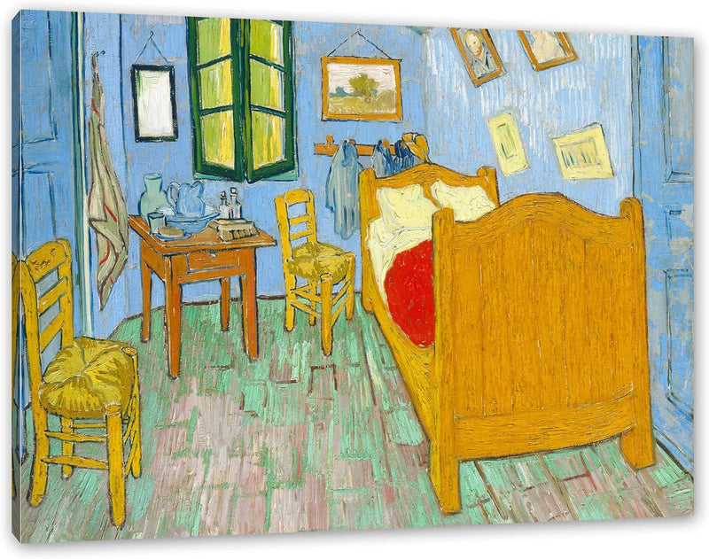 Generisch Vincent Van Gogh - Das Schlafzimmer - zweite Version als Leinwandbild / Grösse: 120x80 cm