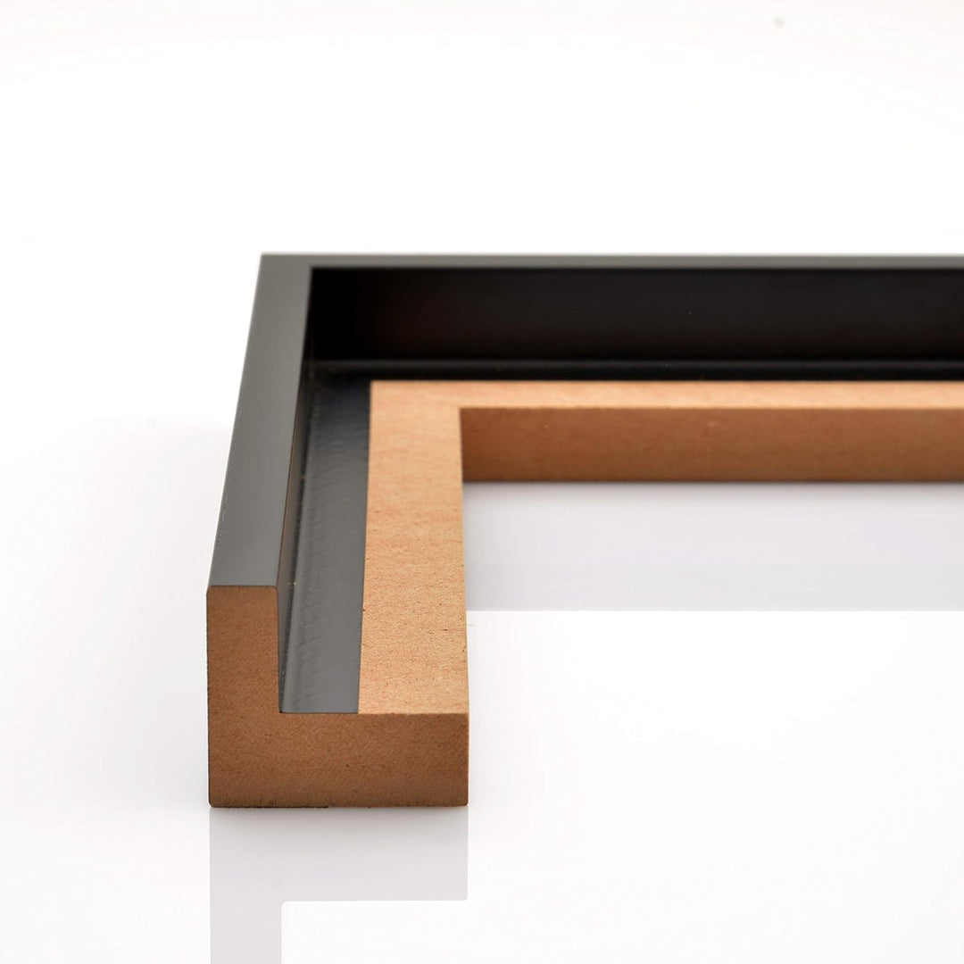 rahmengalerie24 Schattenfugenrahmen 40x80 cm Stahl, für Keilrahmenbilder und Leinwände, Rahmen ohne