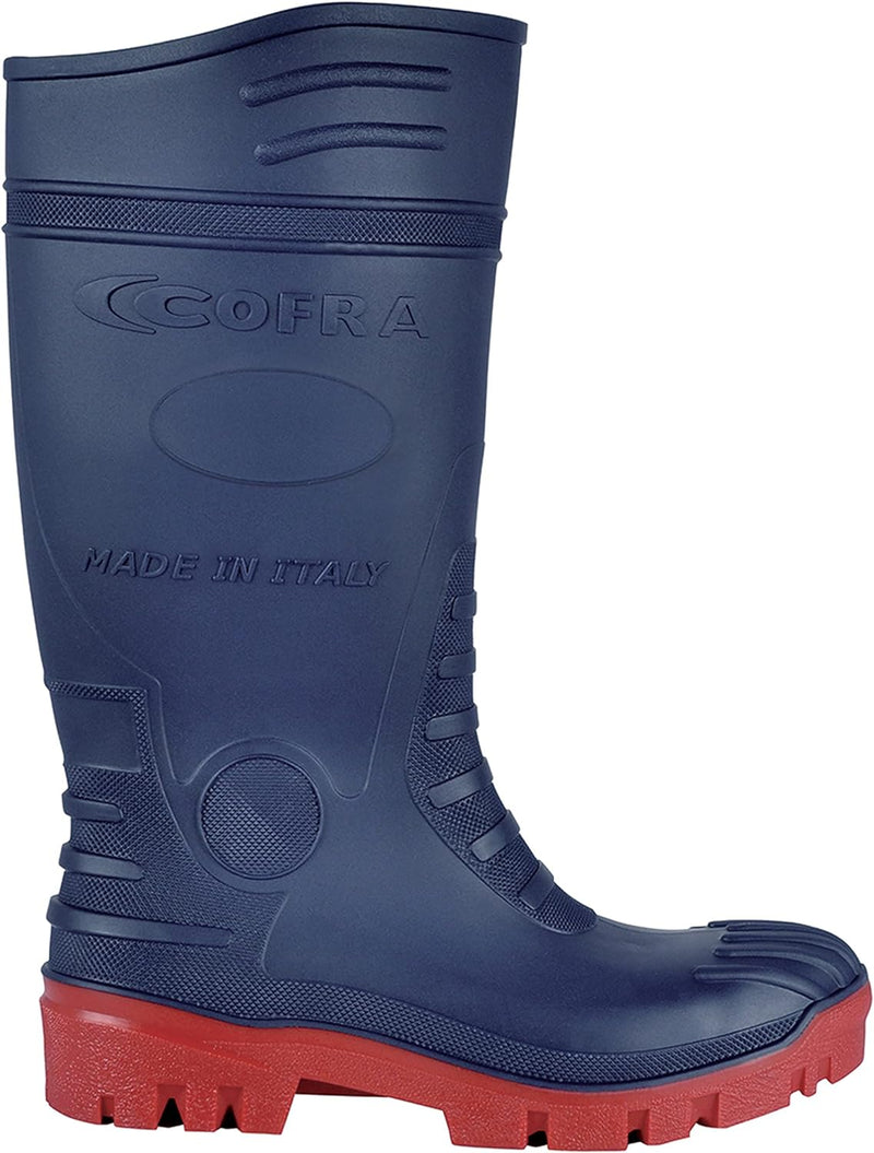 Cofra 00300-016.W38 TYPHOON BLUE/RED S5 SRC Sicherheitsstiefel, Blau/Rot, Grösse 38 38 EU Blue Red,