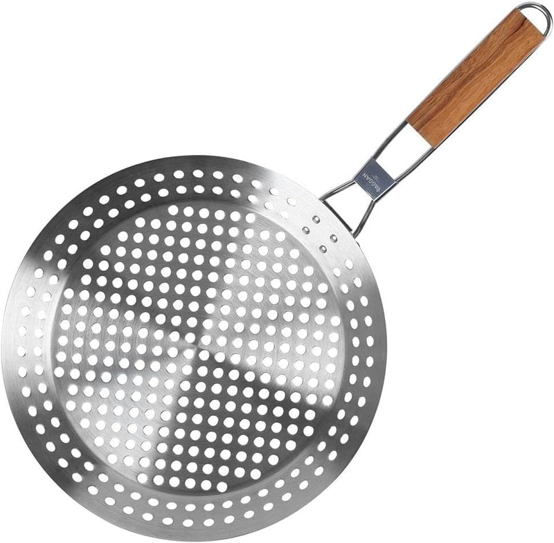 Vilde Grillpfanne Grill Pfanne aus Edelstahl 30 cm