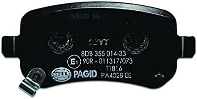 HELLA PAGID 8DB 355 014-331 Bremsbelagsatz - T1816 - Dicke/Stärke: 17mm - Bremssystem: Lucas - mit a