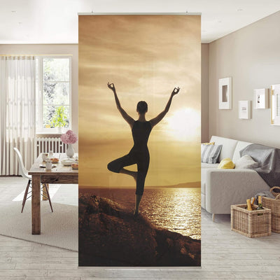 Bilderwelten Raumteiler Yoga 250x120cm inkl. transparenter Halterung 250x120cm incl. transparent han