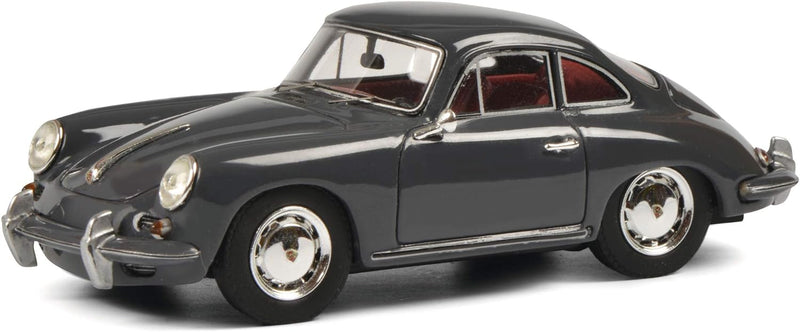 Schuco 450879500 Porsche 356 SC, Coupé, Interieur rot, Resin, Modellauto, 1:43, grau, Limitierte Auf