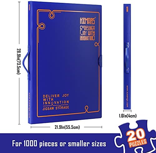 HXMARS Puzzle-Aufbewahrungsordner für 1000 Teile: Puzzle-Organizer mit grosser Kapazität, tragbar mi