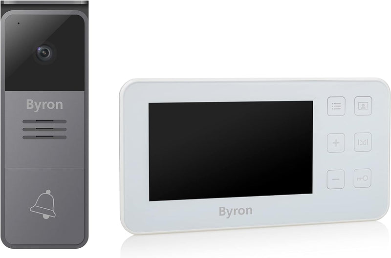 Byron DIC-24512 Video Türgegensprechanlage mit 4,3" Display für 1 Partei/ 2-Draht-Installation 4,3 Z