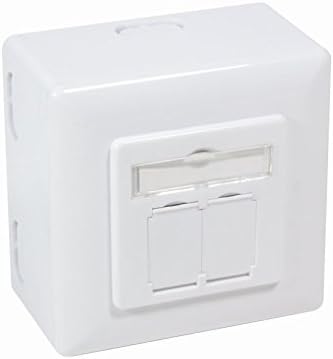 BIGtec 5 Stück Netzwerkdose CAT6 universal LAN Dose Kombidose Aufputz oder Unterputz Gigabit Netzwer