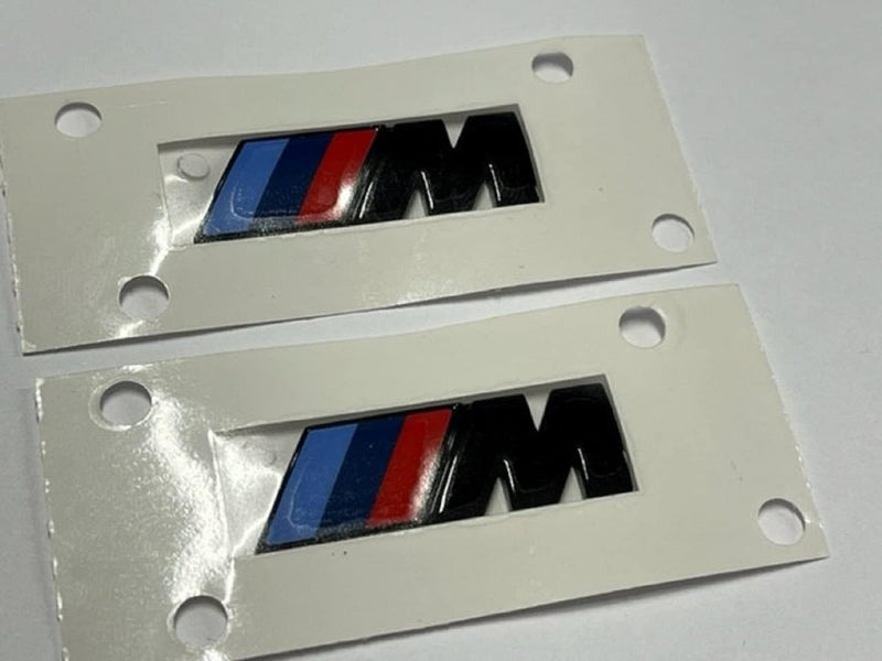 BMW M Emblem Schwarz Glanz Kotflügel Logo Seite M Paket 55x20 CM