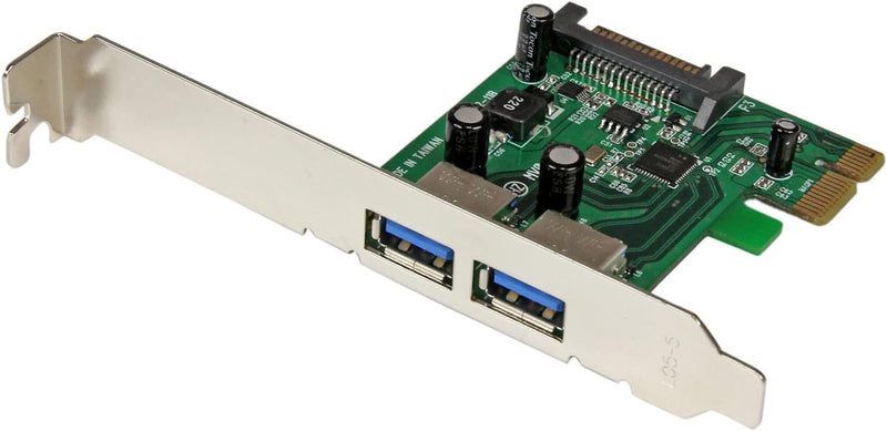 StarTech.com 2 Port PCI Express SuperSpeed USB 3.0 Schnittstellenkarte mit UASP - SATA Strom - 2-fac