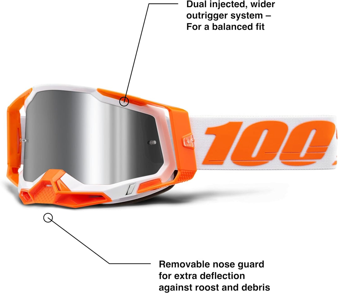 100% Crossbrille Racecraft Gen. 2 Weiss
