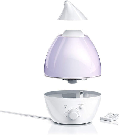 Pritech 1.3L Humidificateur à ultrasons ioniseur / Diffuseur d'arôme Teardrop / LED 7 Couleur Forme