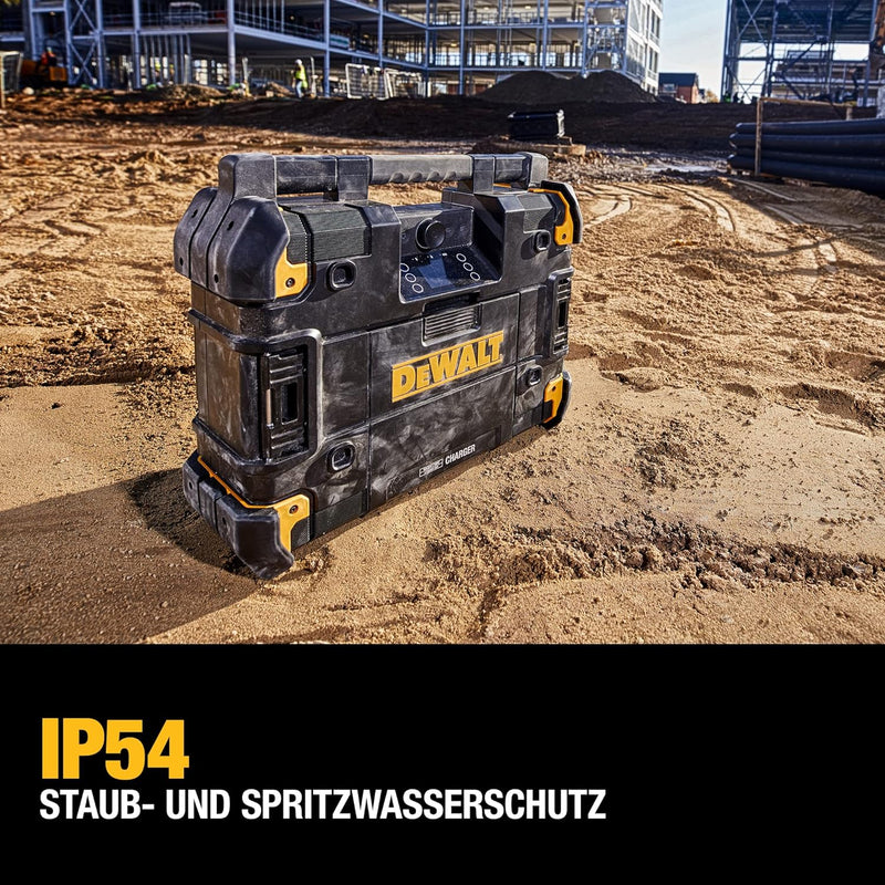 Dewalt Akku- & Netz-Radio (passend zum T-Stak-Boxen-System, mit Ladestation, DAB+ & AM/FM-Baustellen