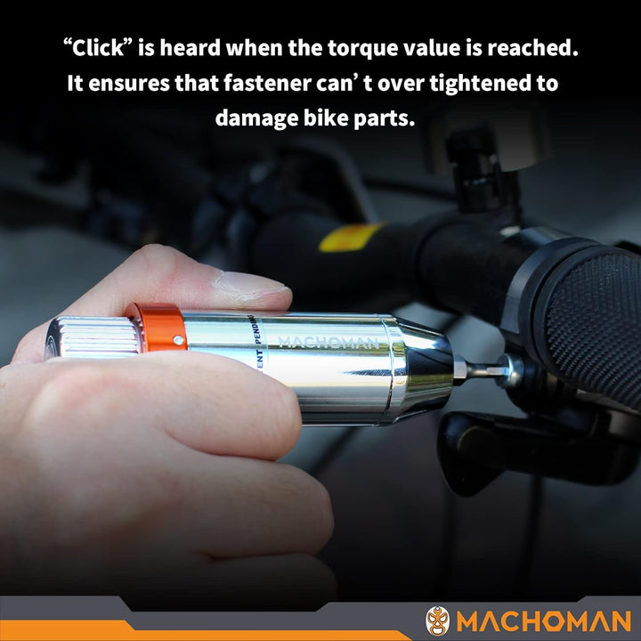 MACHOMAN TQW011 11 Pieces Torque Wrench Adjustable 3-10Nm, within +/- 5% genau, geeignet für Bike, T