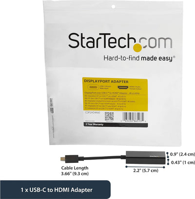 StarTech.com USB-C auf HDMI Adapter (USB-C auf HDMI Thunderbolt 3 kompatibel, USB-C auf HDMI-Kabel m