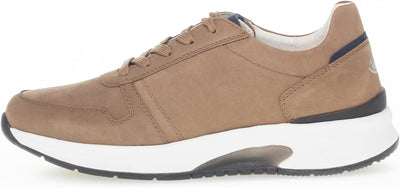 Pius Gabor Herren Sneaker Low, Männer Halbschuhe,Wechselfussbett 41 EU Beige Cord Blue, 41 EU Beige