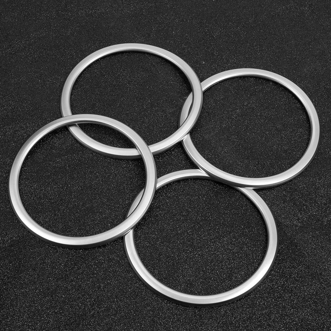 Headerbs 4 STÜCKE ABS Chrom Auto Tür Lautsprecher Ring Abdeckung Trim für X1 F48 2016-2018