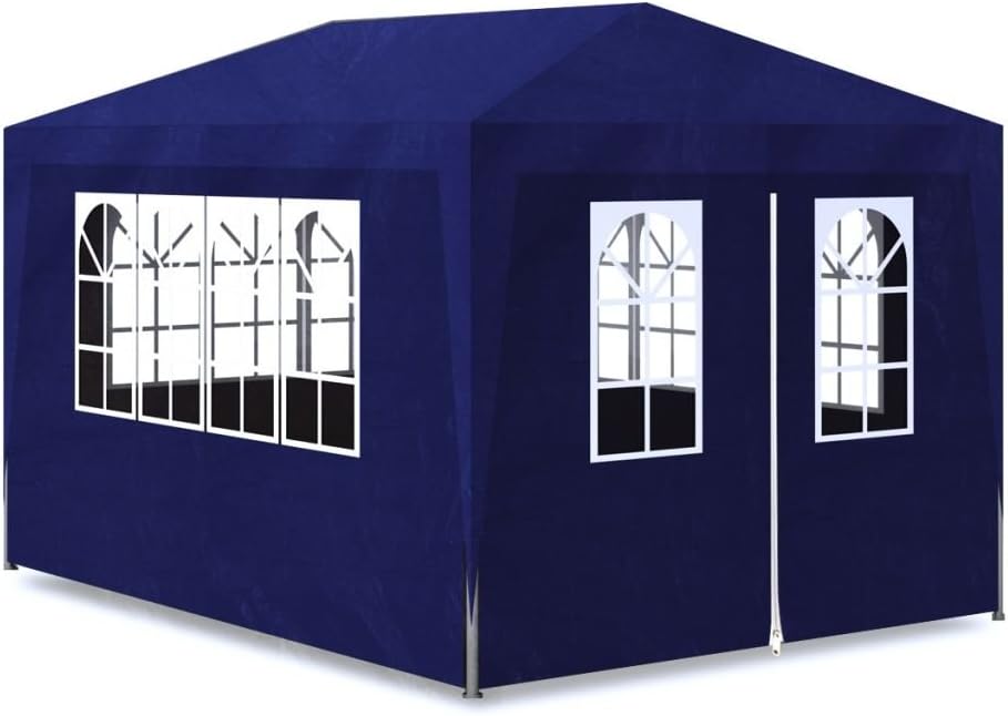Tidyard Gartenpavillon Partyzelt mit 4 Wände, Wasser- und Wetterfest, für Garten/Party/Hochzeit/Pick