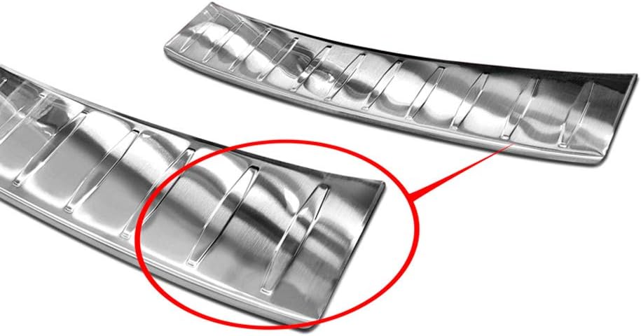 Avisa Edelstahl Heckstossstangenschutz kompatibel mit Opel Corsa F HB 5-türer GS-Line 2019- 'Ribs'