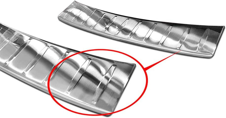 Avisa Edelstahl Heckstossstangenschutz kompatibel mit Opel Corsa F HB 5-türer GS-Line 2019- 'Ribs'