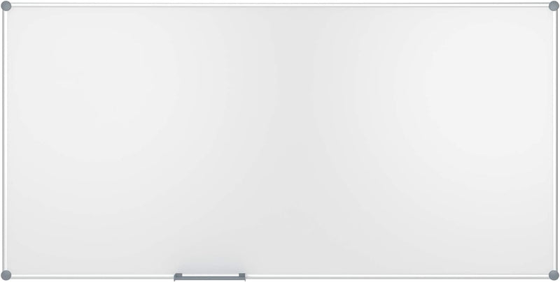 MAUL Whiteboard 2000 MAULpro 120 x 240 cm | Magnetische Wandtafel aus Aluminium mit Stiftablage für