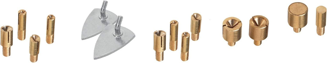 Pebaro 0217 Bastelset: Mini-Bügeleisen und Strasskolben, 2 Heizstufen, 14 Aufsätze, Vliesofix, 576 S