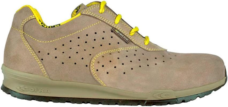 Cofra 78670-008.W41 DORIO S1 P SRC Sicherheitsschuhe, Beige/Gelb, Grösse 41 41 EU, 41 EU