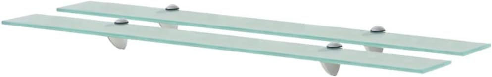 FIRBNUS Wandregal Küche Transparent 2 Stück Schwebende Regale 90x20x0,8 cm Bad Regal Schwebend Regal