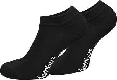 normani 15 Paar Bambus Sneaker Socken ATMUNGSAKTIV ohne Gummidruck 43-46 Schwarz, 43-46 Schwarz