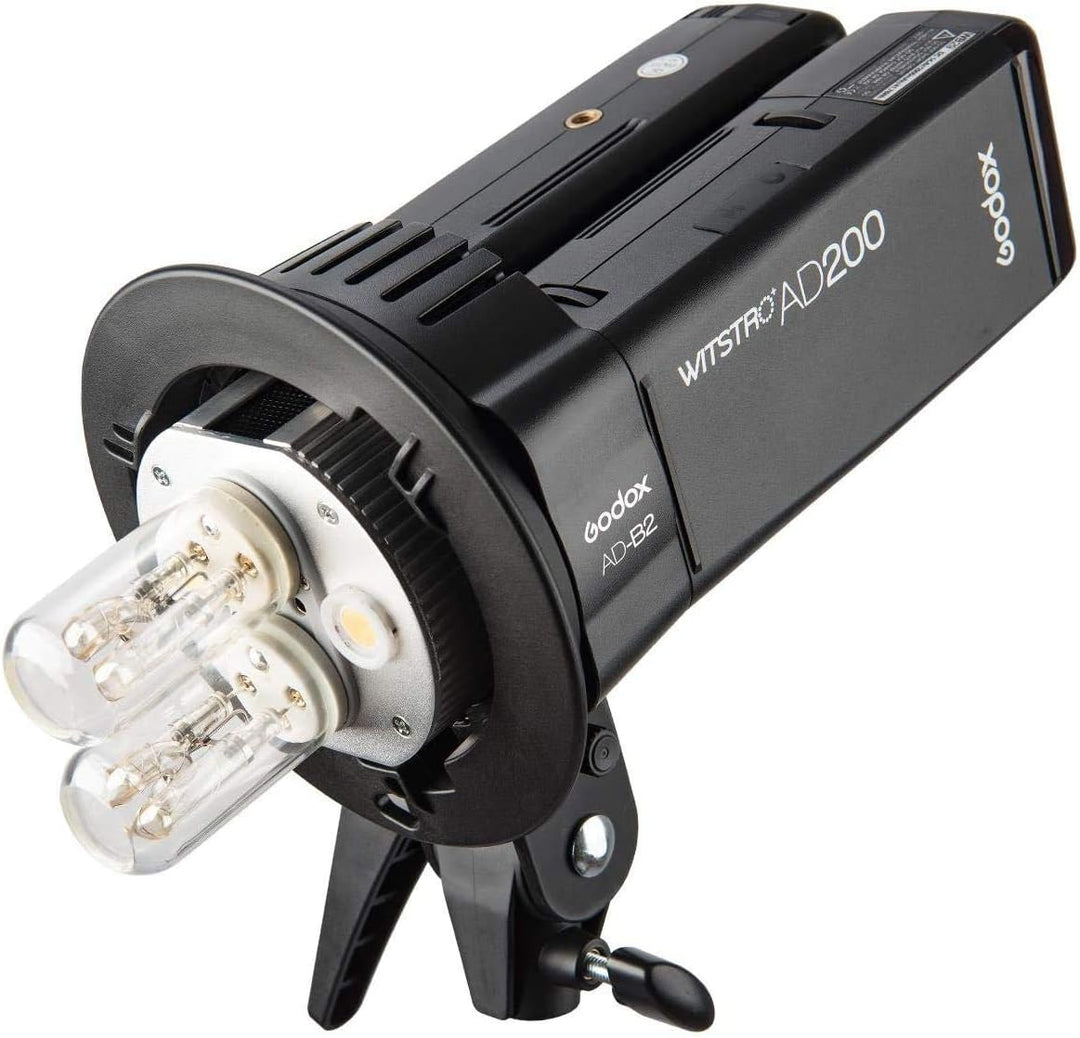 Godox Witstro AD-B2 Doppelkopf Bowens Fit Blitzadapter für AD200, AD200 Pro von Godox