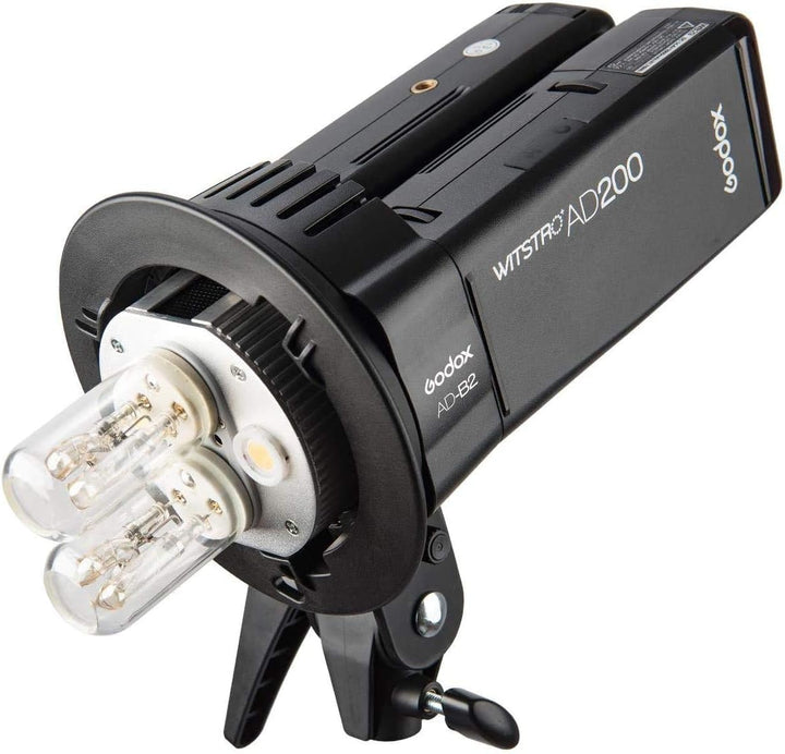 Godox Witstro AD-B2 Doppelkopf Bowens Fit Blitzadapter für AD200, AD200 Pro von Godox