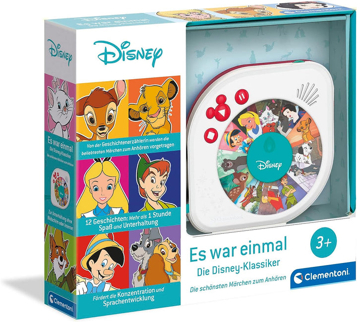 Clementoni 59288 Disney Baby – Es war einmal Disneys Märchenerzähler, Hörspielbox mit Märchen, lusti