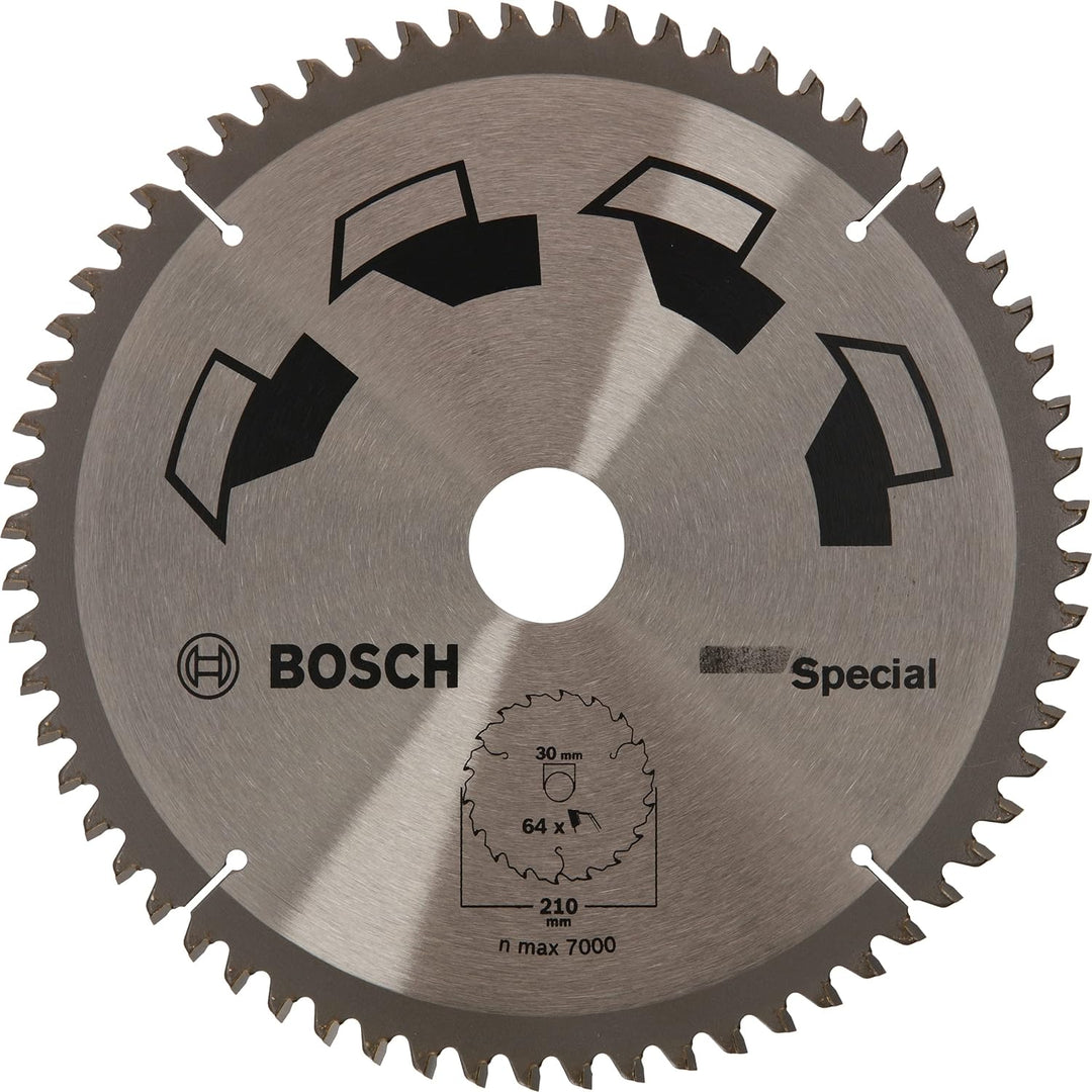 Bosch DIY Kreissägeblatt Special für verschiedene Materialien (Ø 210 mm, 64 Zähne), 210 mm