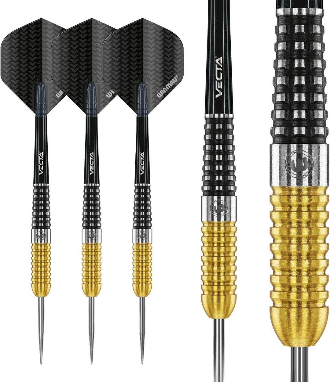 WINMAU Steve Beaton Special Edition 24 Gram Tungsten Darts with Prism Flights and Vecta Shafts (Stem