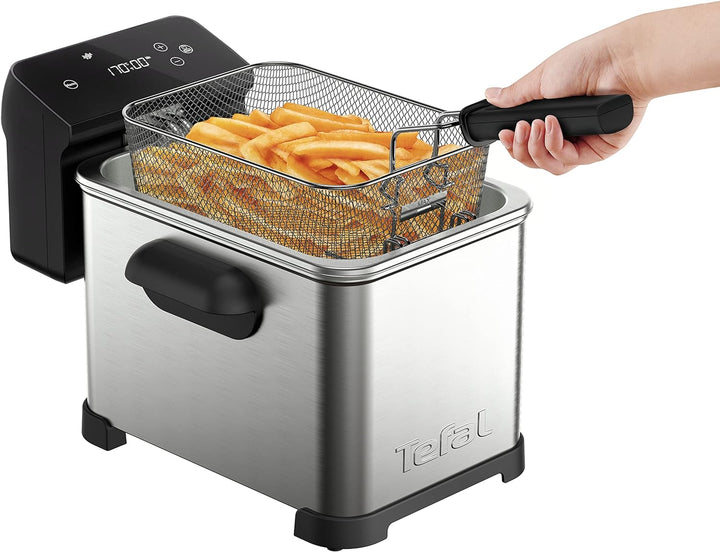 Tefal FR507D Family Pro Digital Elektrische Fritteuse | 4 L Öl-Kapazität | Kühlzonen-Technologie | s