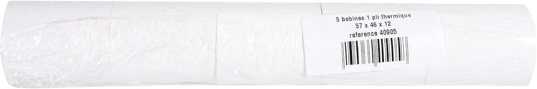 Exacompta 40905DE 50er Pack Thermorollen für EC-Cash Geräte, 1-lagig, Breite: 57mm, Länge 24m, Durch