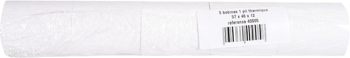 Exacompta 40905DE 50er Pack Thermorollen für EC-Cash Geräte, 1-lagig, Breite: 57mm, Länge 24m, Durch