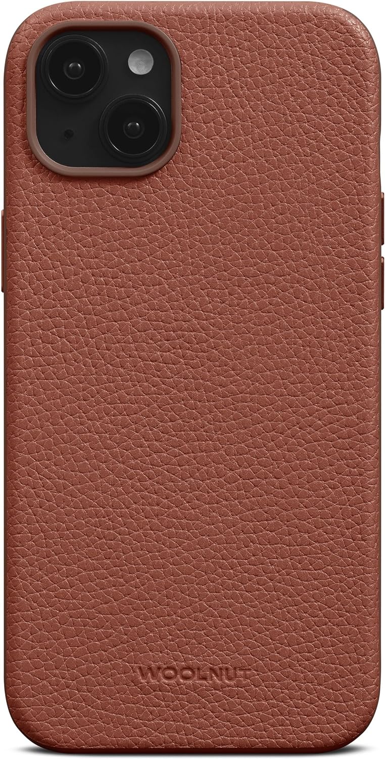 Woolnut Leder Hülle Case für iPhone 15 Plus - Cognac Braun iPhone 15 Plus Braun, iPhone 15 Plus Brau